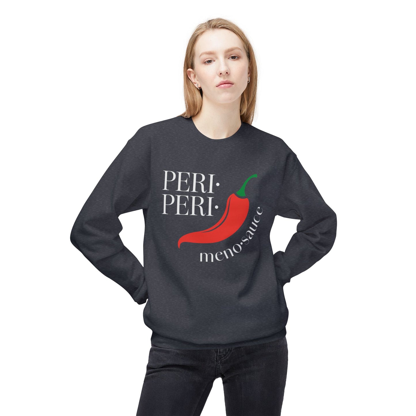 Peri Peri Meno-sauce Dash Midweight Fleece Sweatshirt