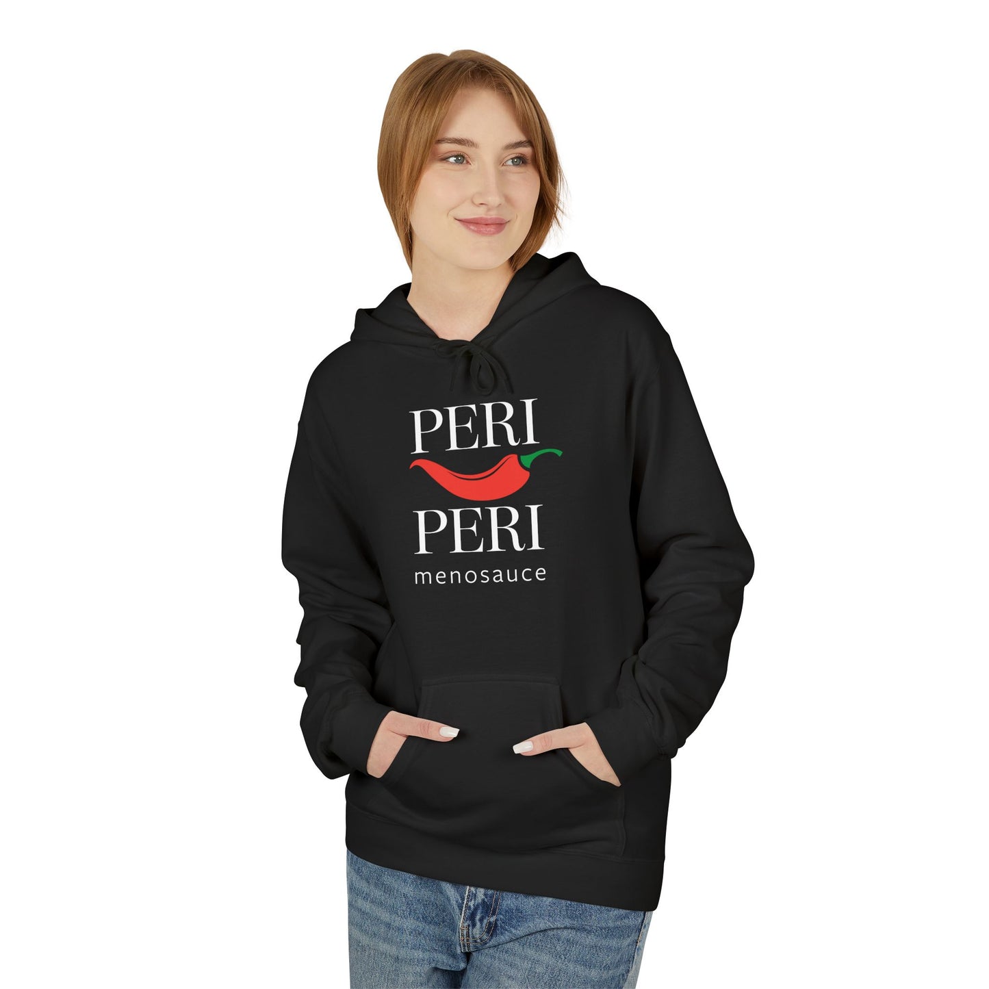 Peri Peri Menosauce Graphic Block Fleece Hoodie