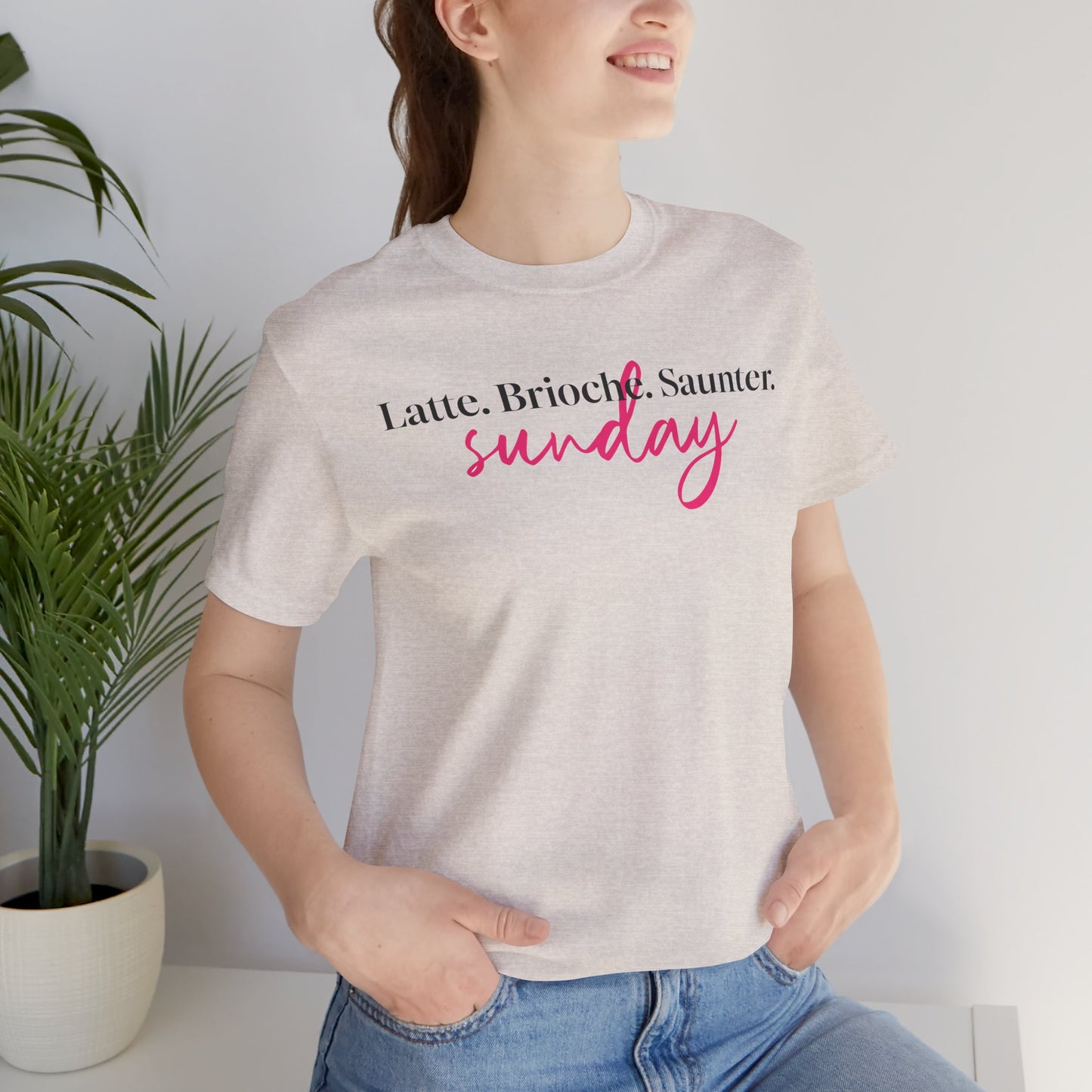 Latte Brioche Saunter Sunday T-Shirt