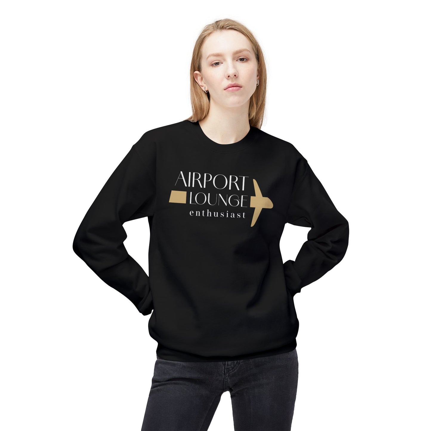 Airport Lounge Enthusiast Midweight Fleece Sweatshirt