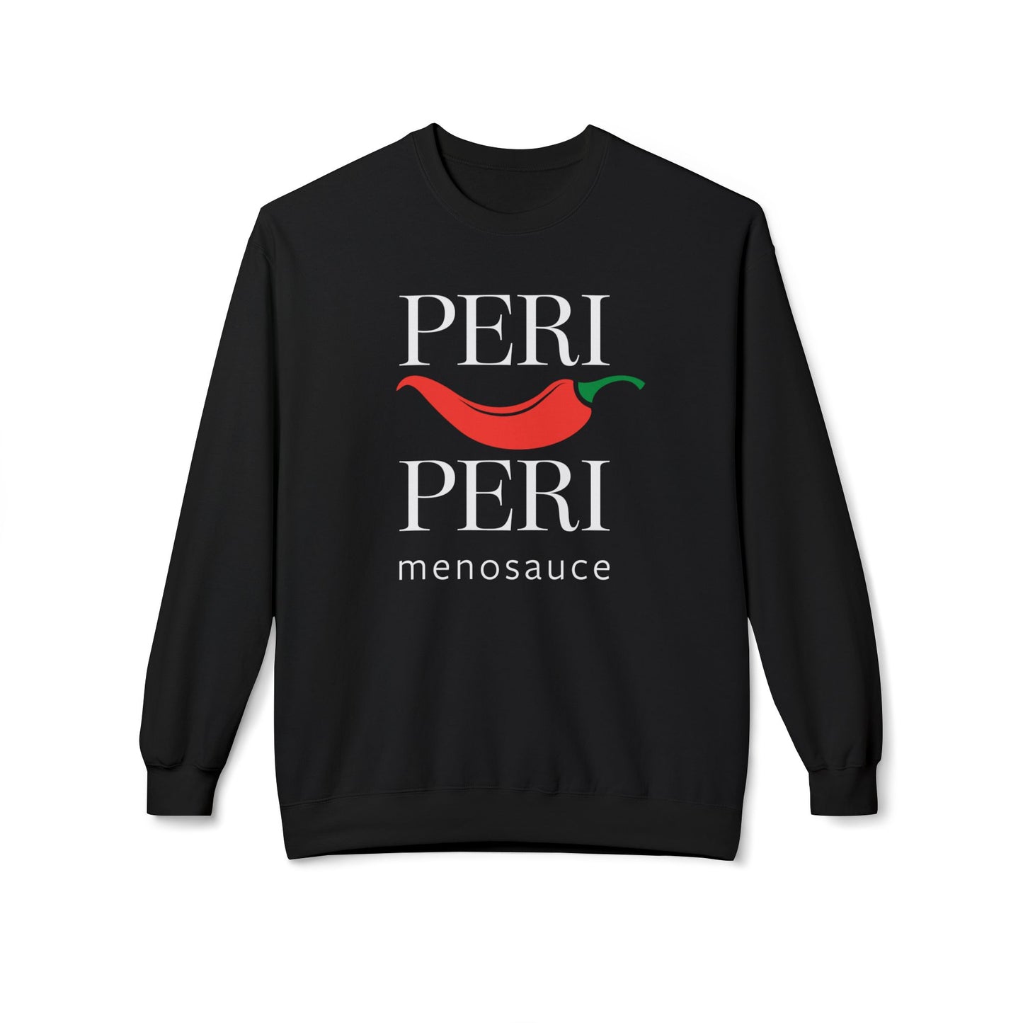 Peri Peri Menosauce Graphic Block Midweight Fleece Sweatshirt