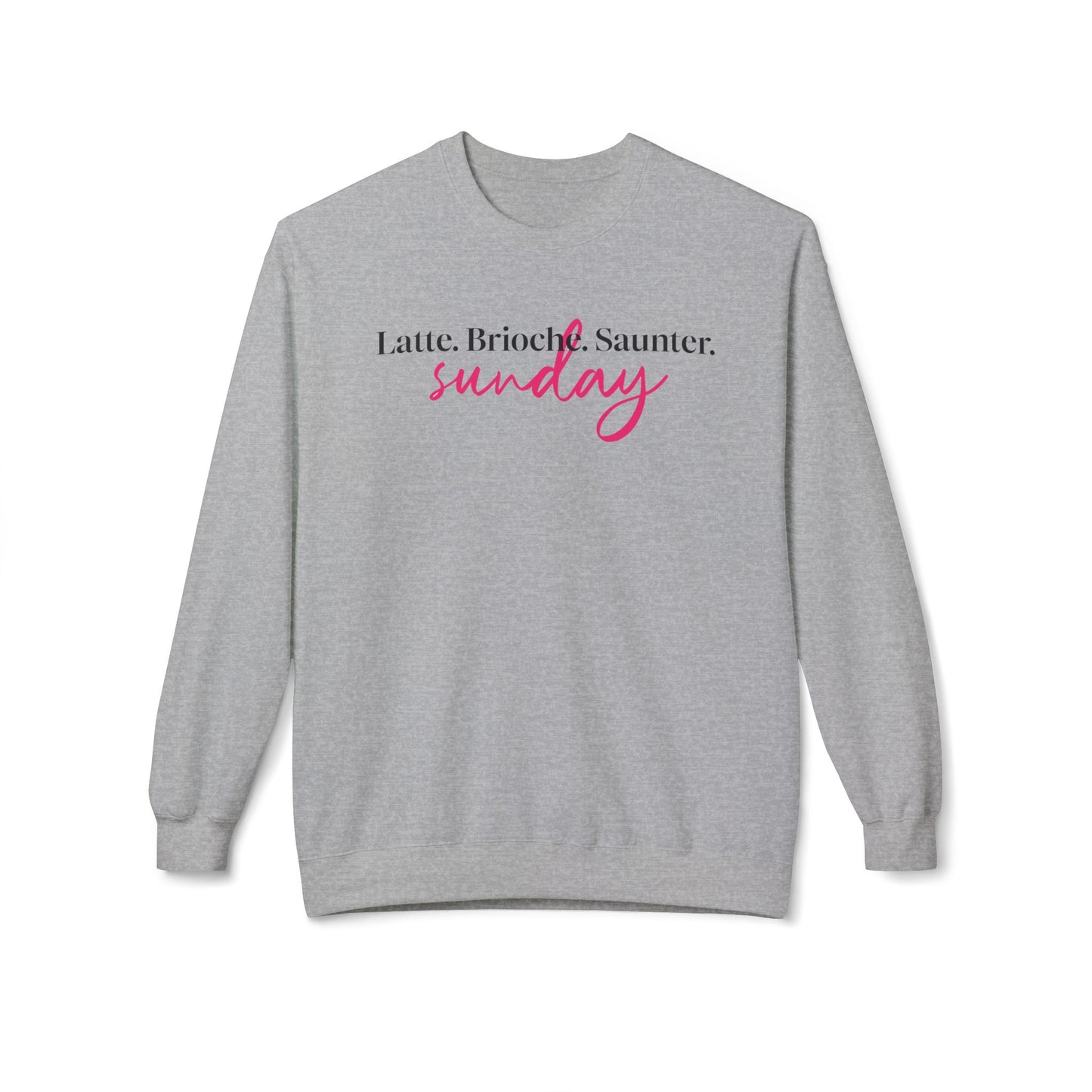 Latte Brioche Saunter Sunday Midweight Fleece Sweatshirt