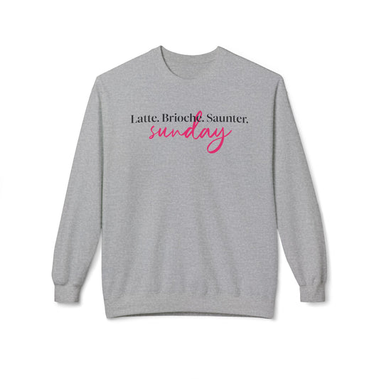 Latte Brioche Saunter Sunday Midweight Fleece Sweatshirt