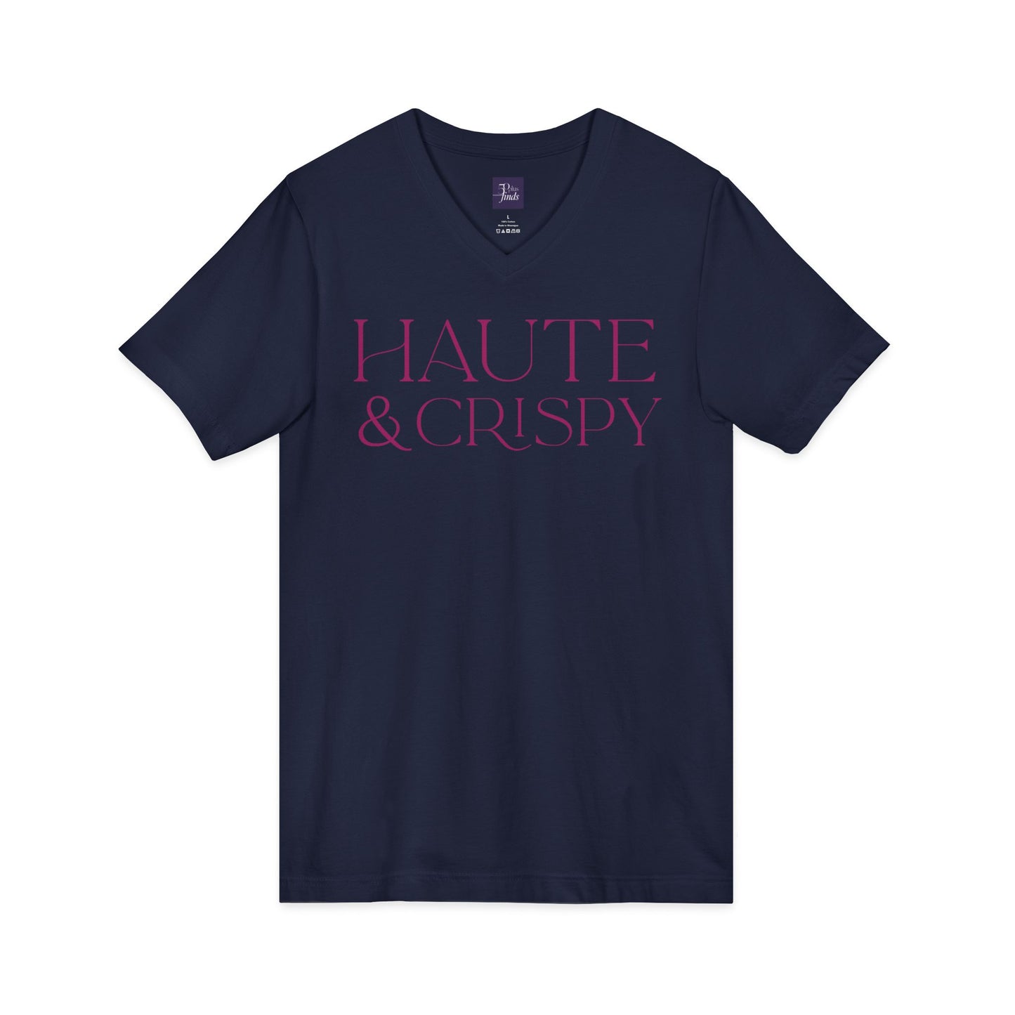 Haute & Crispy V-Neck Tee