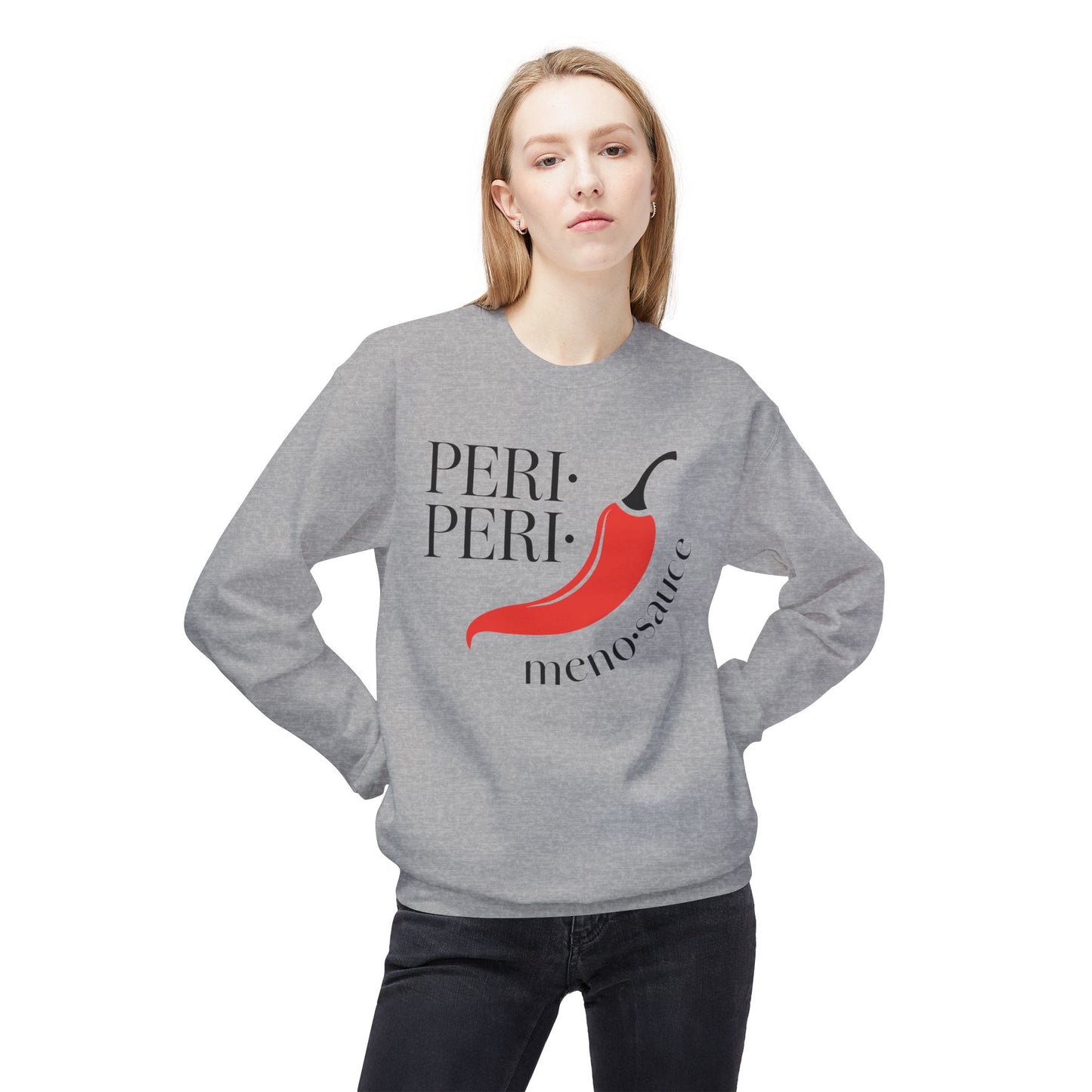Peri Peri Meno-sauce Dash Midweight Fleece Sweatshirt