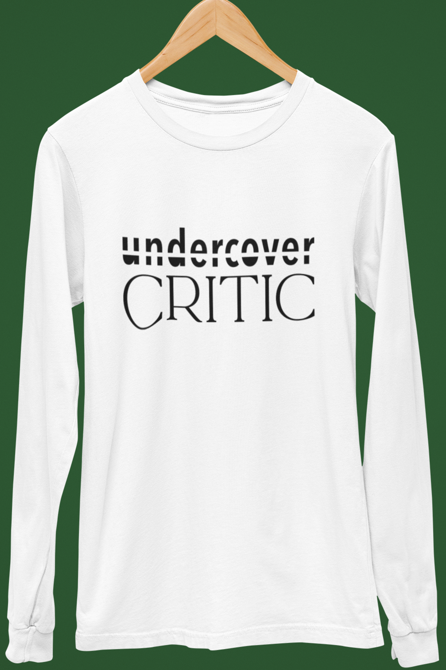 Undercover Critic Long Sleeve Tee