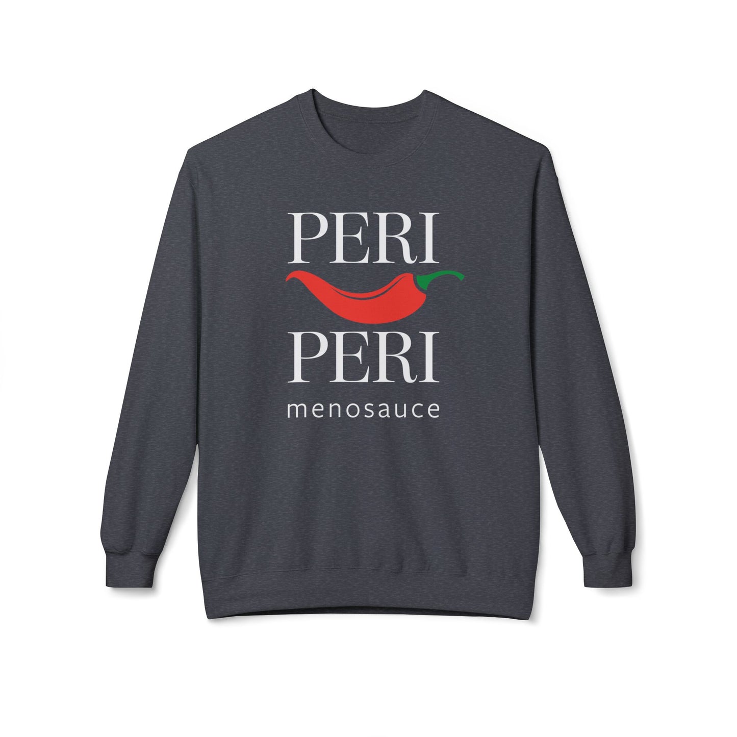 Peri Peri Menosauce Graphic Block Midweight Fleece Sweatshirt