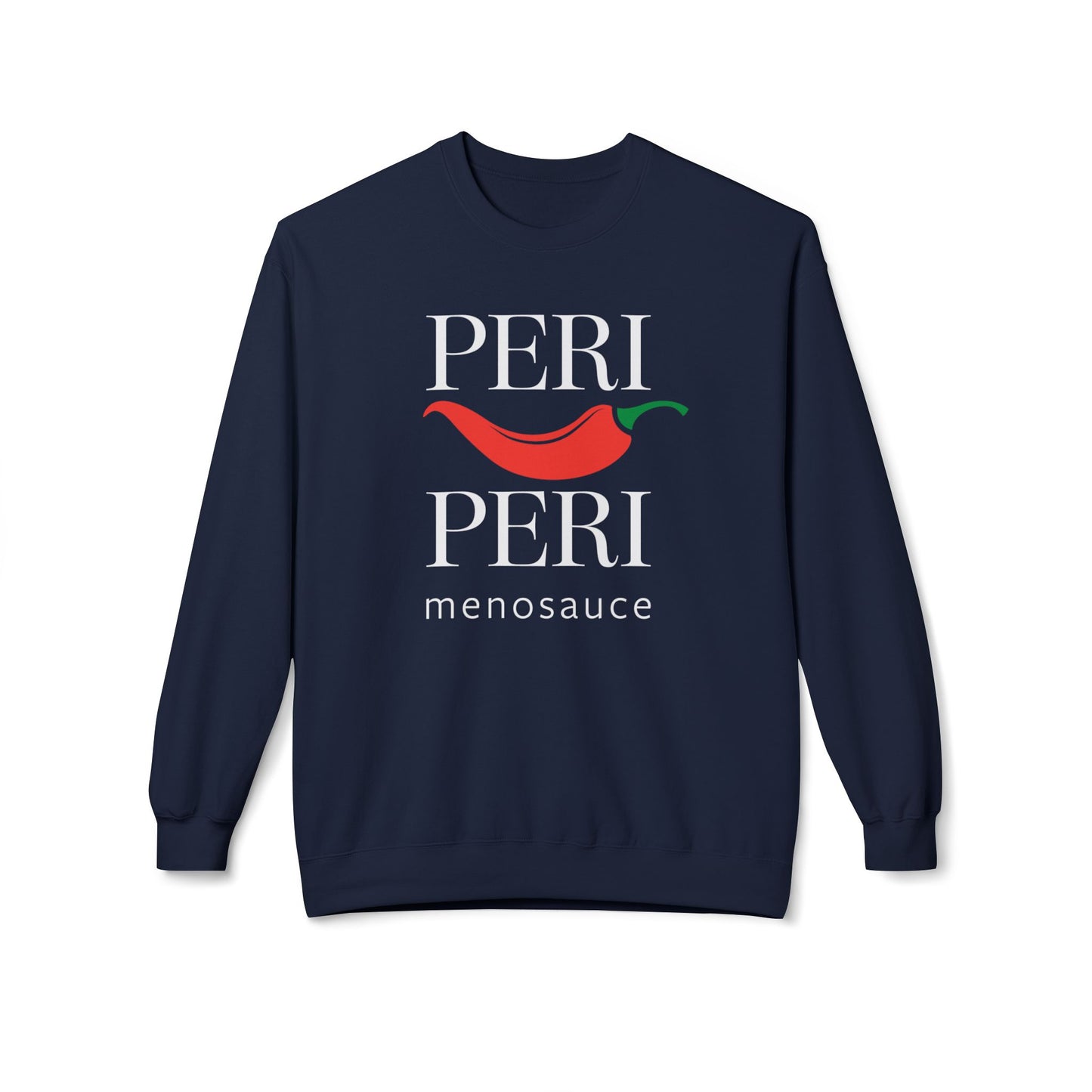 Peri Peri Menosauce Graphic Block Midweight Fleece Sweatshirt