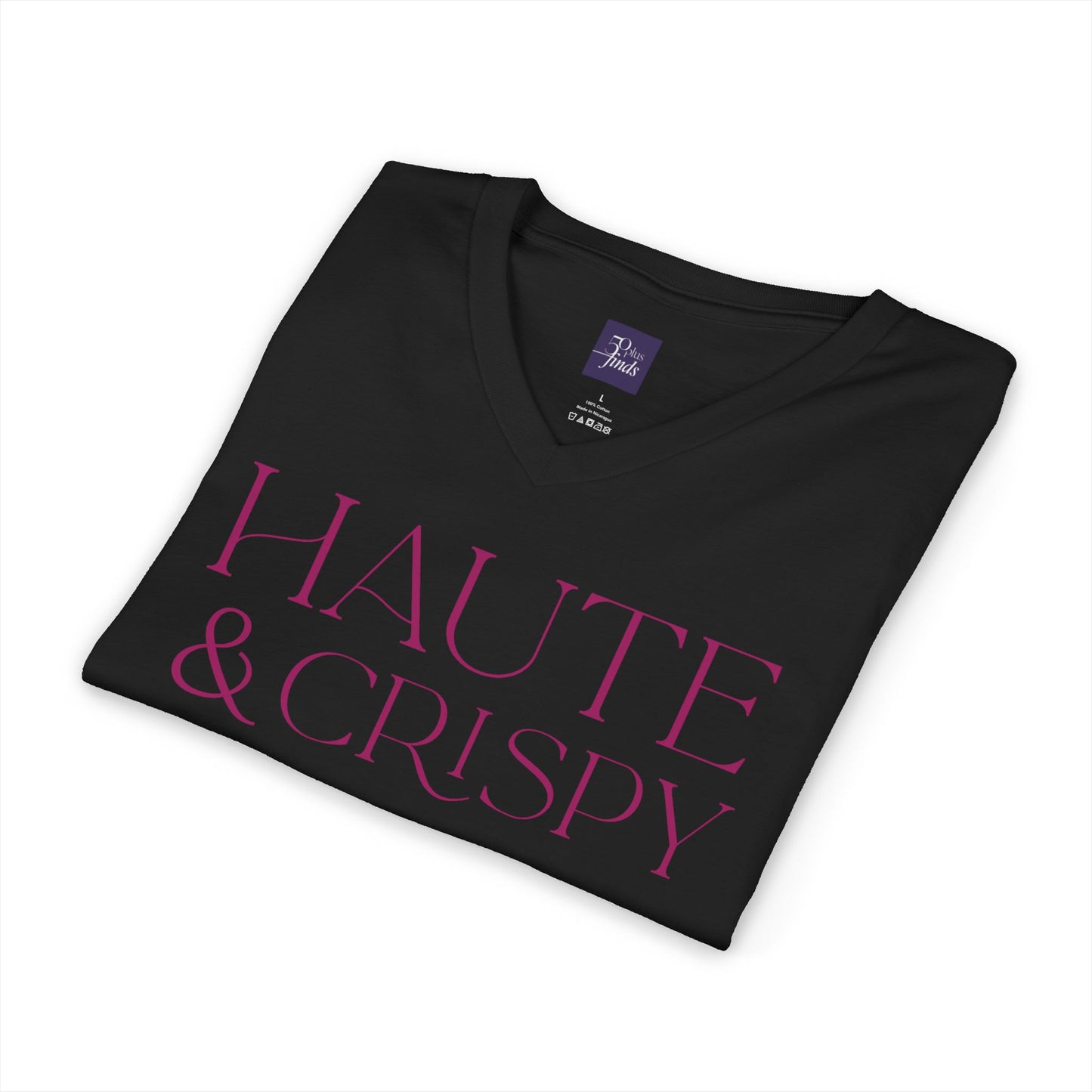 Haute & Crispy V-Neck Tee