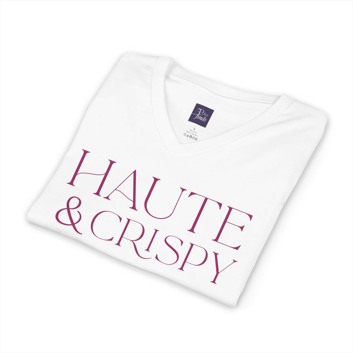 Haute & Crispy V-Neck Tee