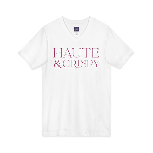 Haute & Crispy V-Neck Tee