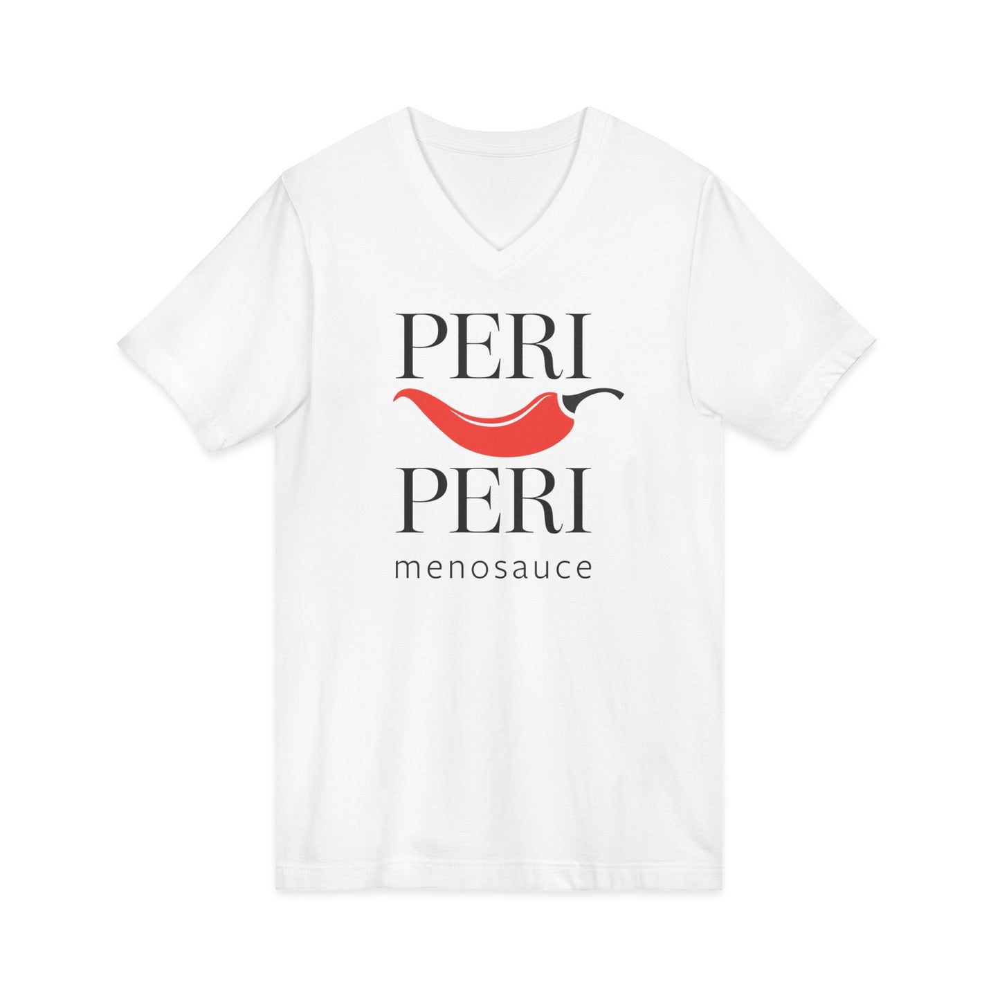 Peri Peri Menosauce Graphic Block V-Neck Tee