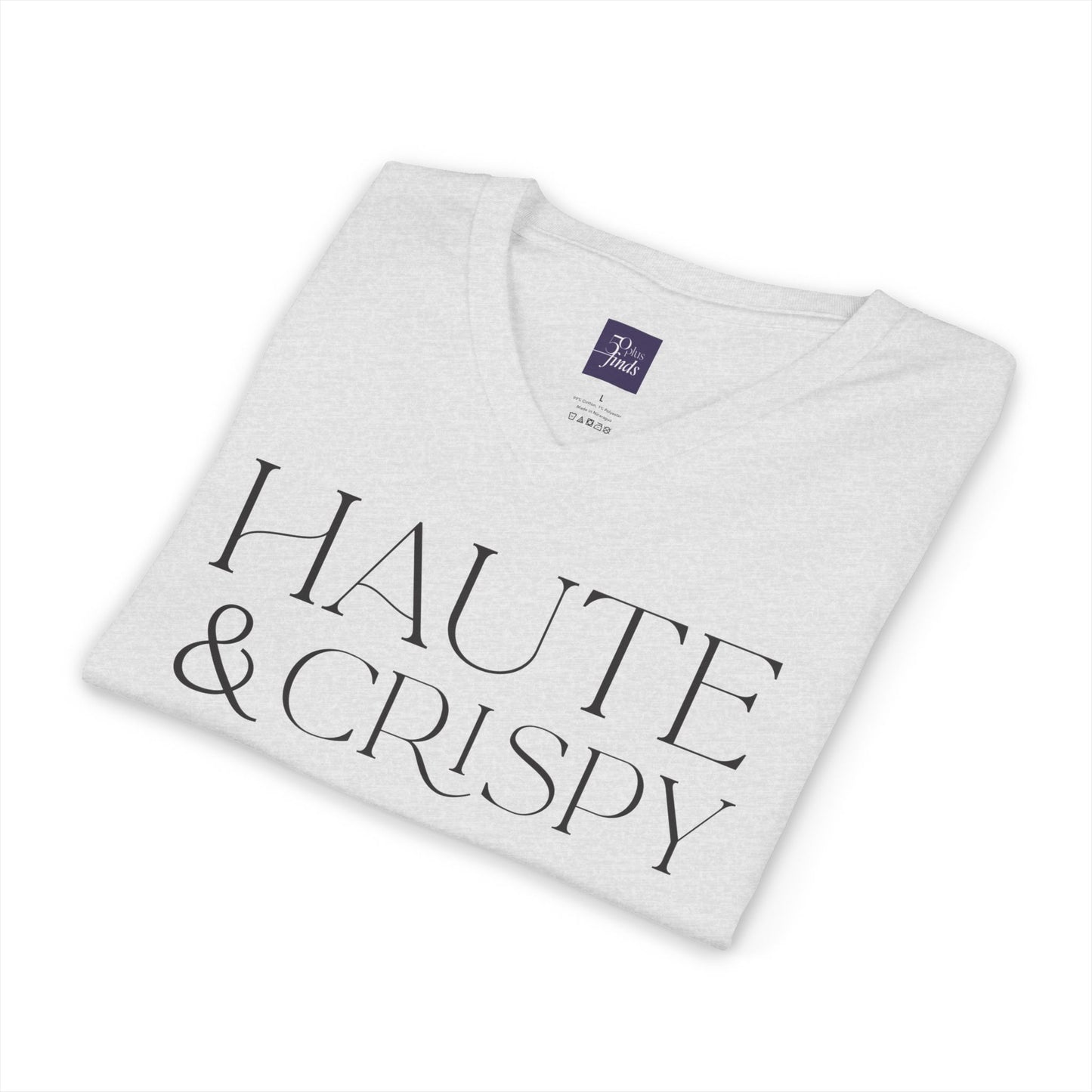 Haute & Crispy V-Neck Tee