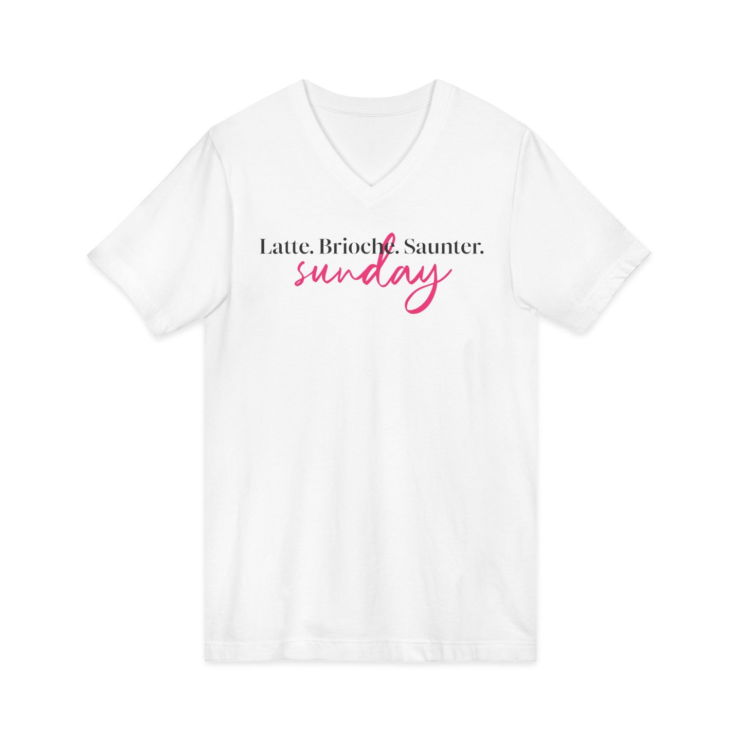Latte Brioche Saunter Sunday V-Neck Tee