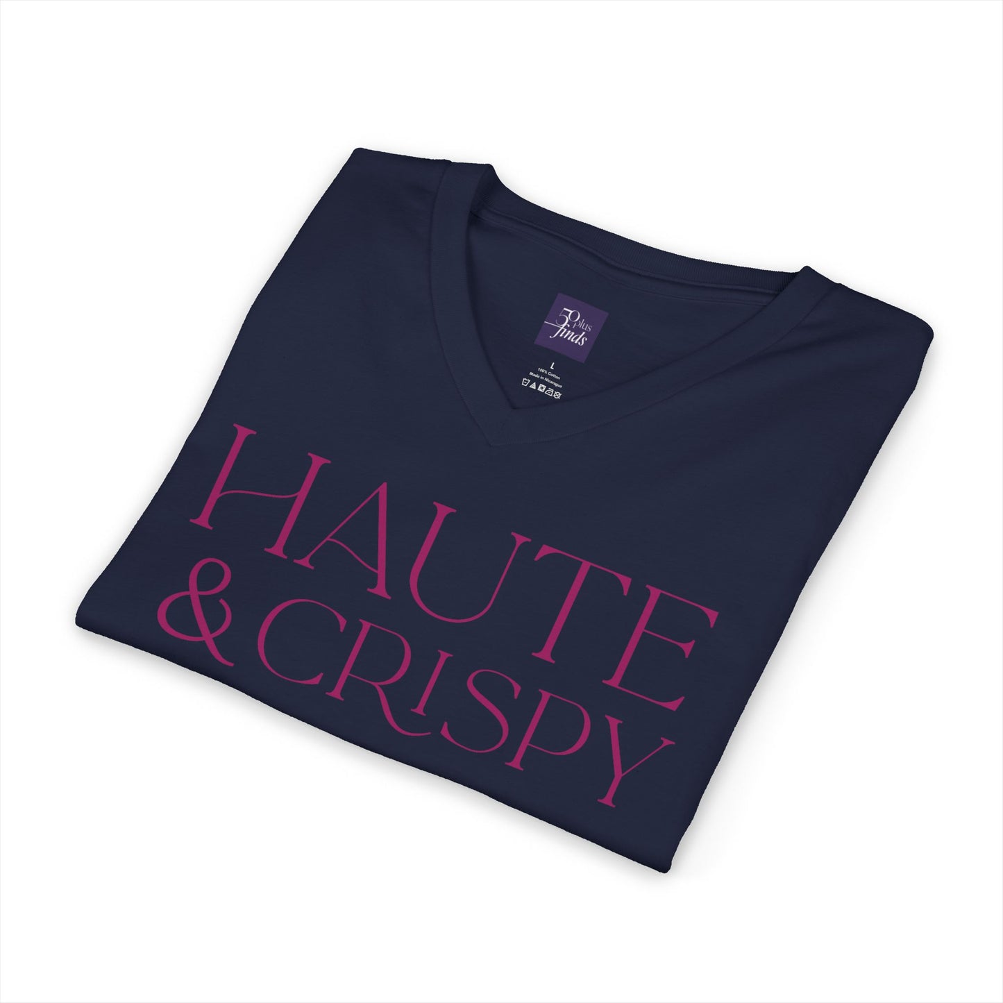 Haute & Crispy V-Neck Tee