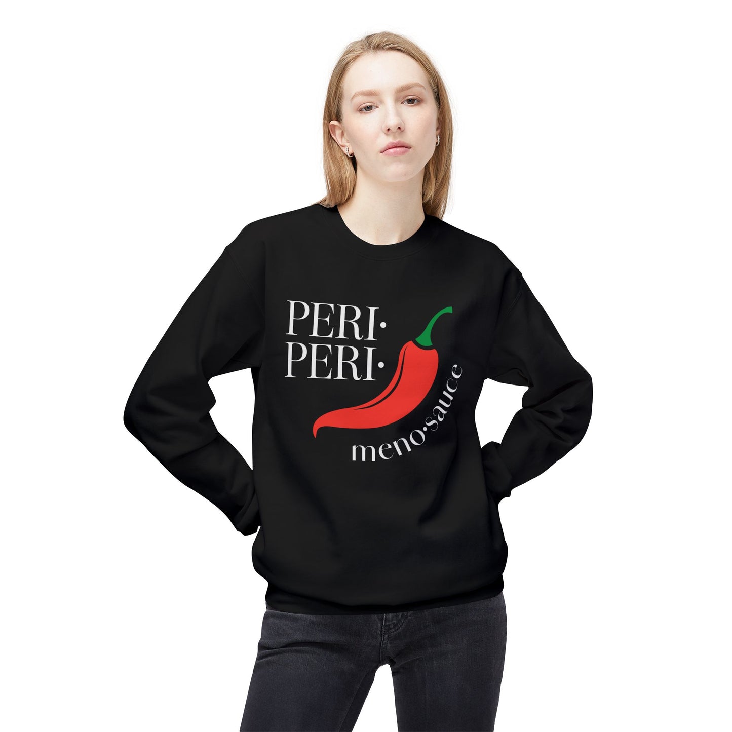 Peri Peri Meno-sauce Dash Midweight Fleece Sweatshirt