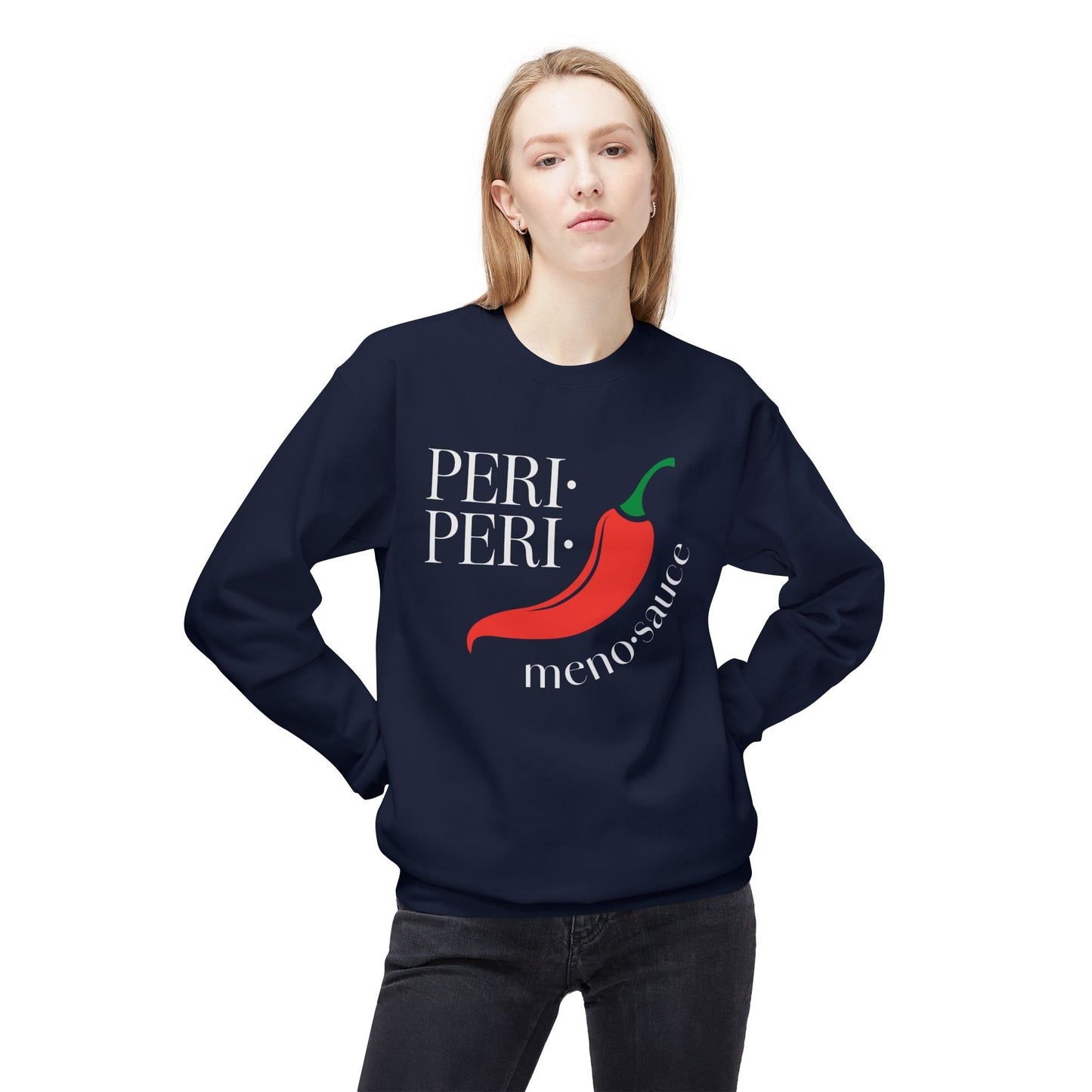 Peri Peri Meno-sauce Dash Midweight Fleece Sweatshirt
