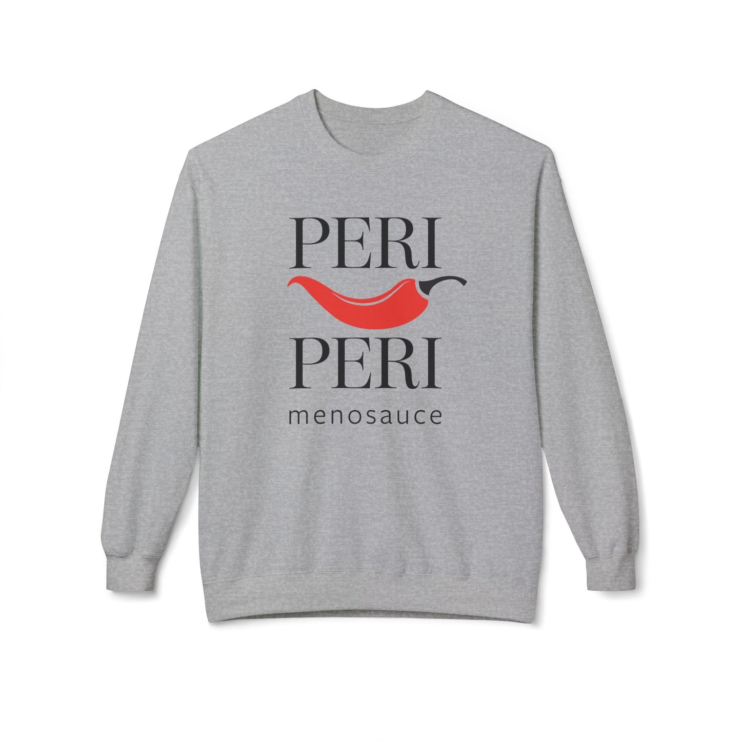 Peri Peri Menosauce Graphic Block Midweight Fleece Sweatshirt