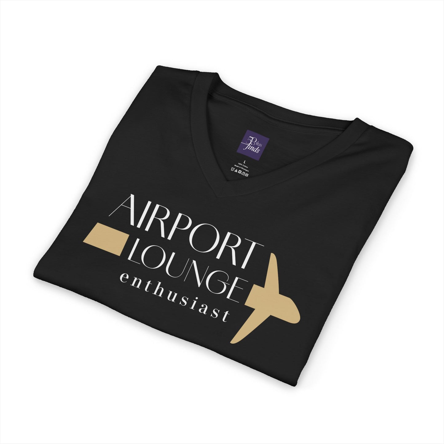 Airport Lounge Enthusiast V-Neck Tee