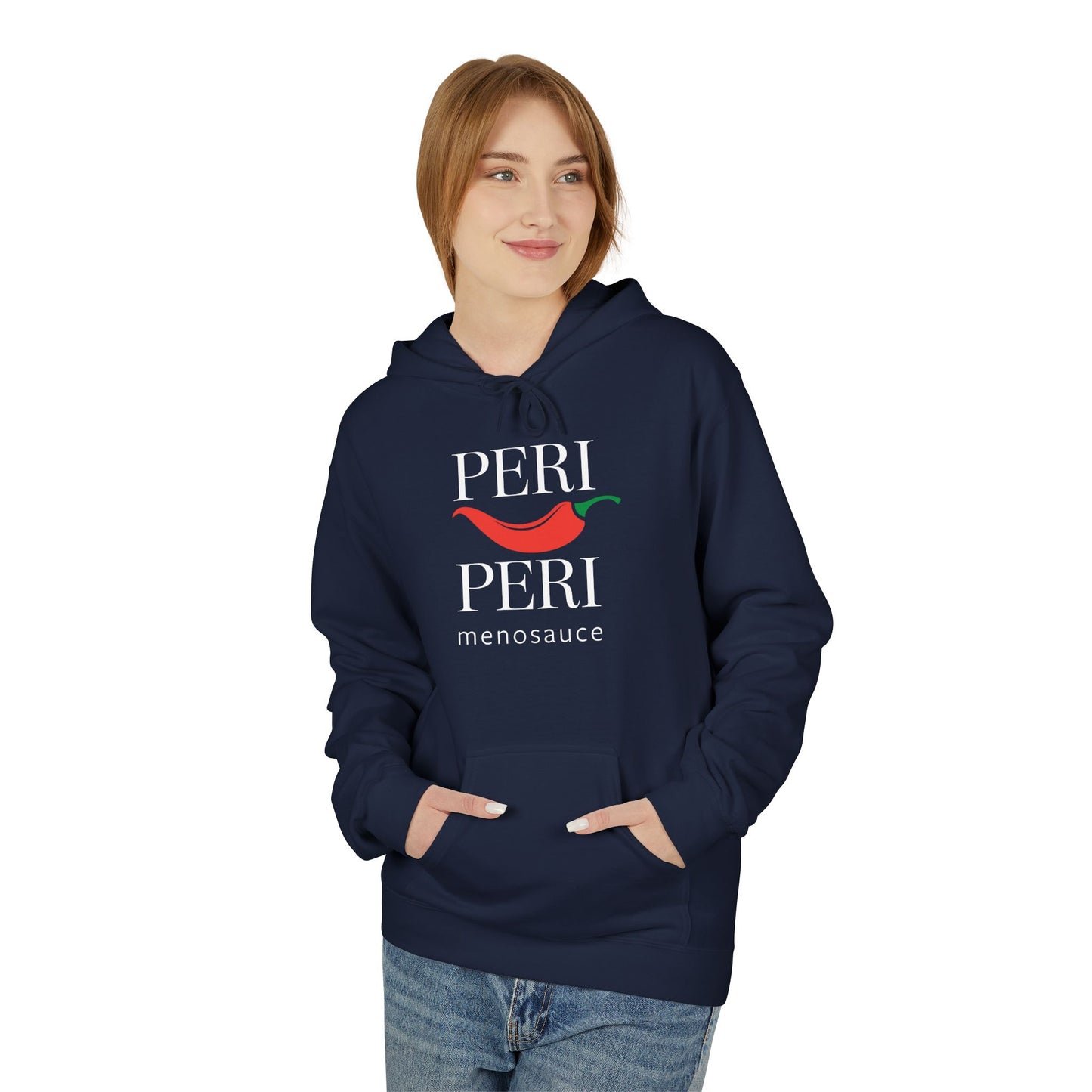 Peri Peri Menosauce Graphic Block Fleece Hoodie