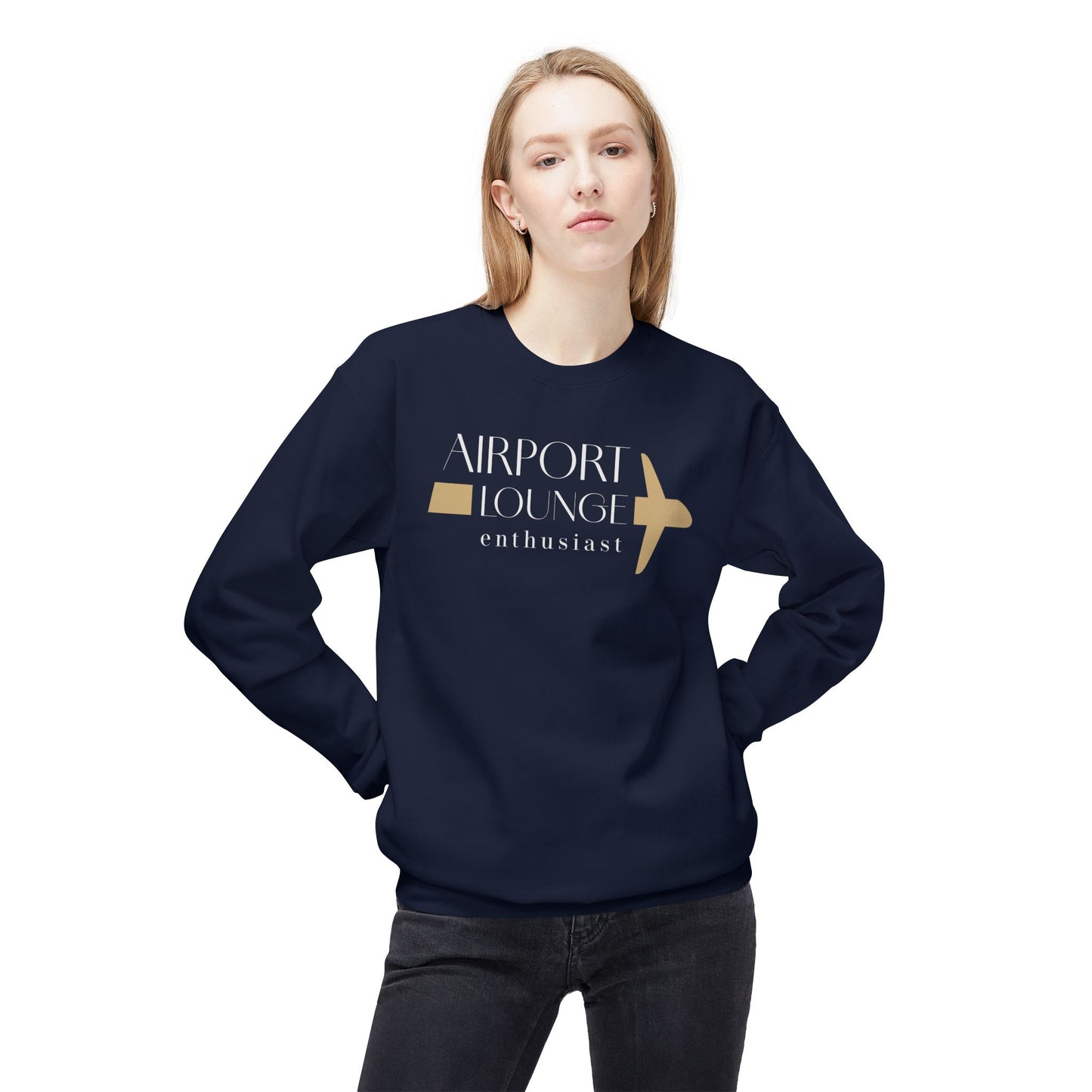 Airport Lounge Enthusiast Midweight Fleece Sweatshirt