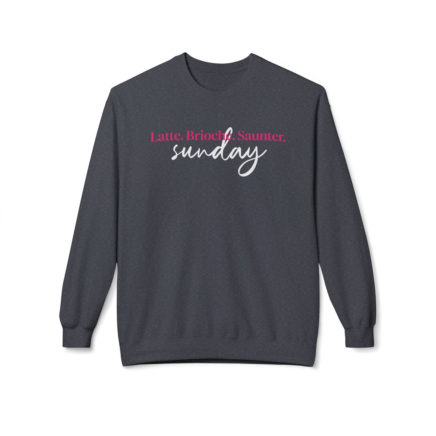 Latte Brioche Saunter Sunday Midweight Fleece Sweatshirt
